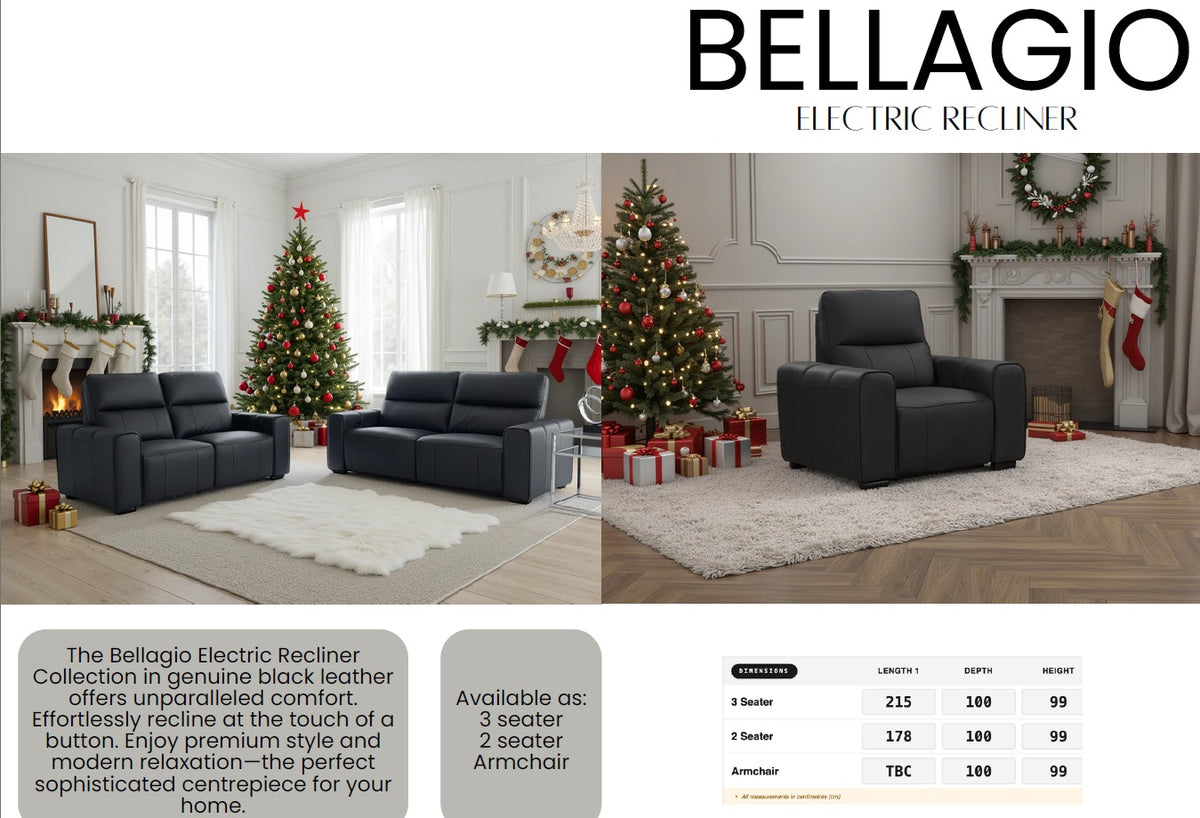 Bellagio Electric Recliner Sofa Collection BH