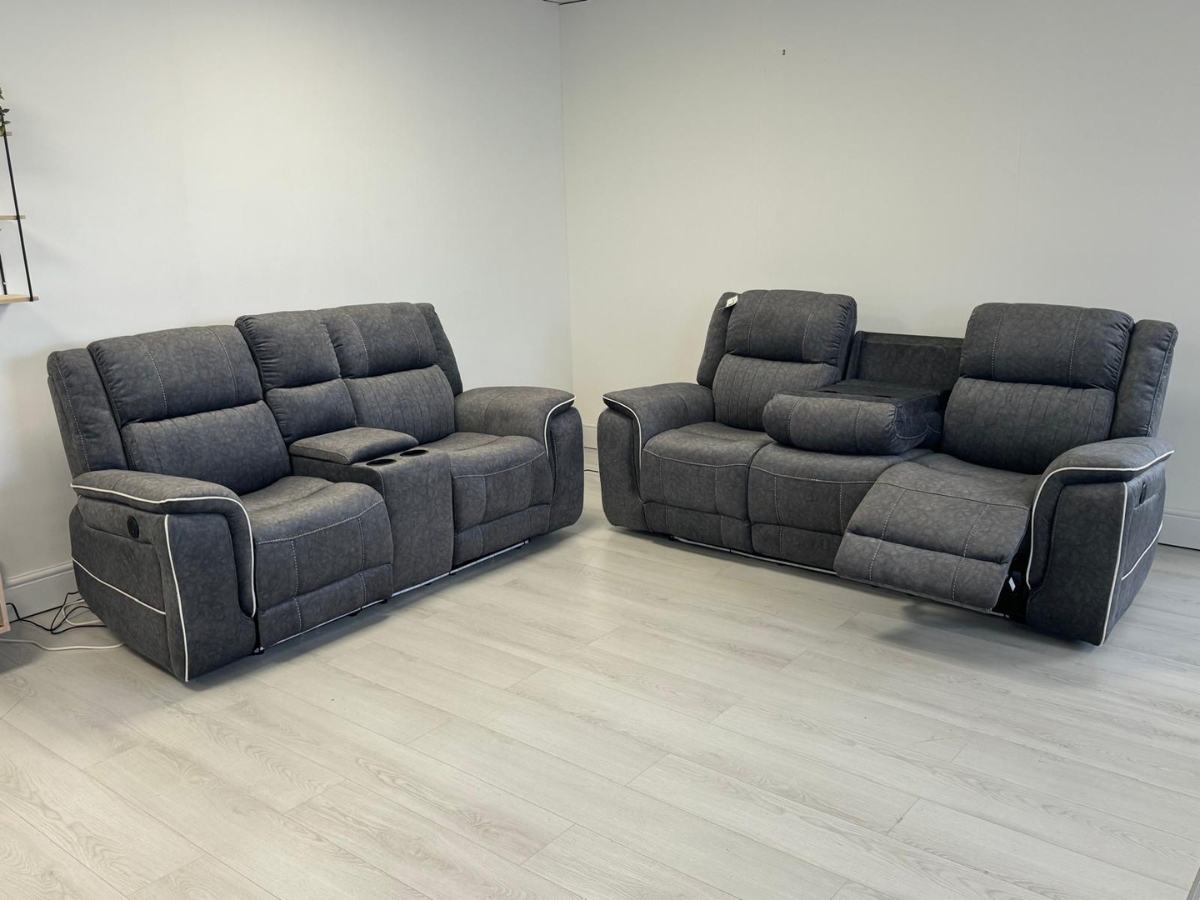 Lakeland fabric electric recliner 3+2 sofa set