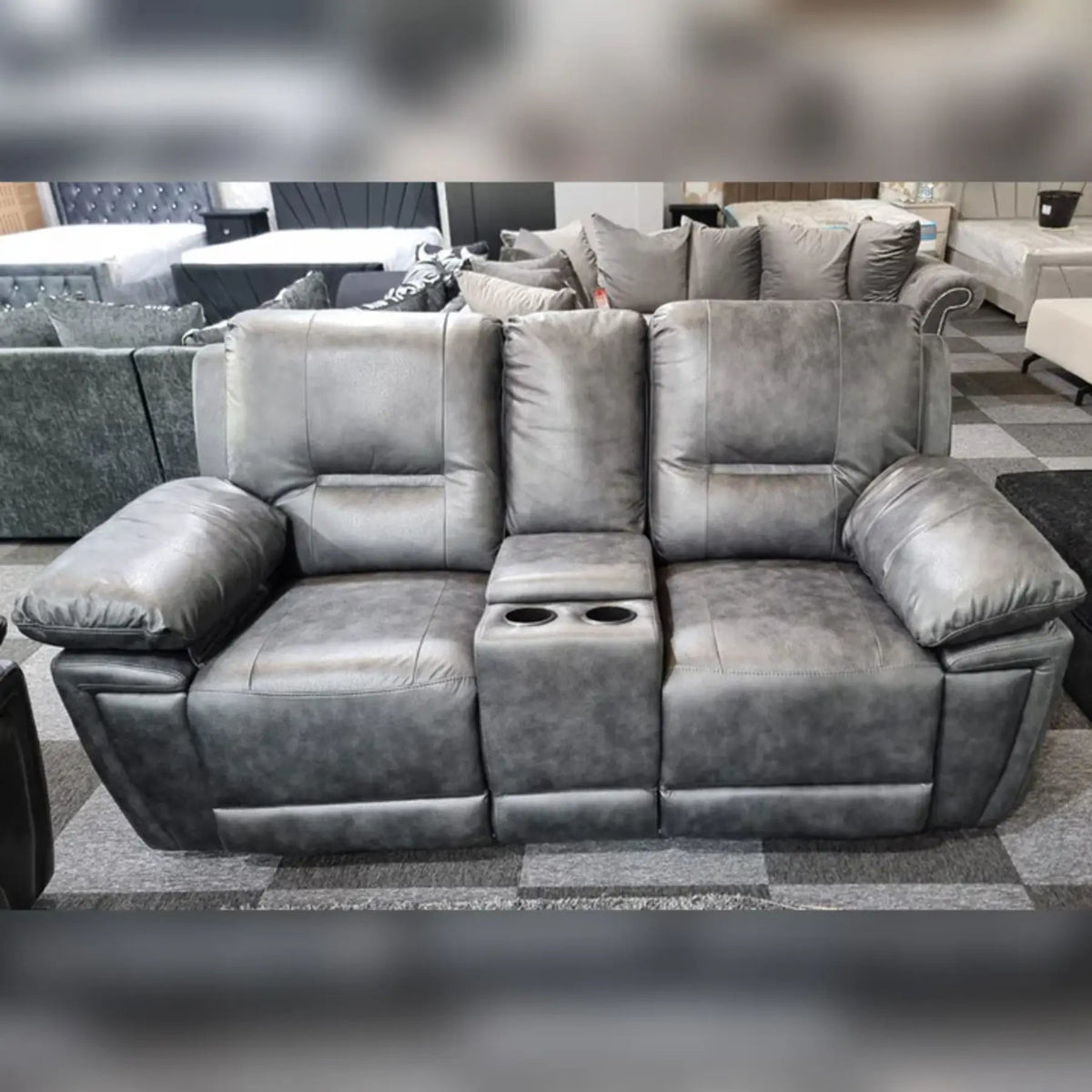 Sara 3+2 electric recliner leather sofa set