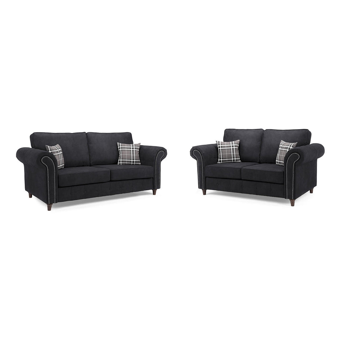 Oakland 3+2 leather sofa set