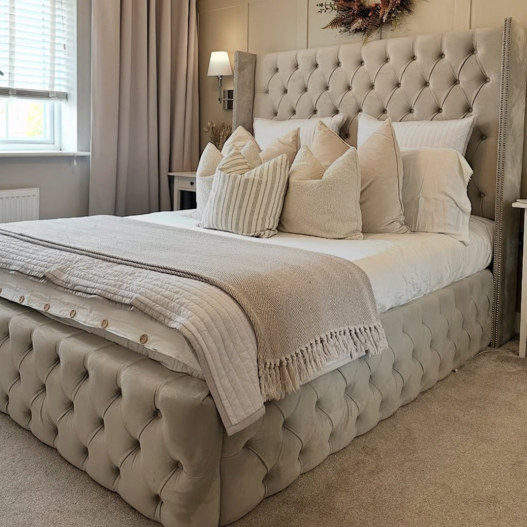 The Luxury Bed Company Indulgence Hybrid Upholstered Bed Frame