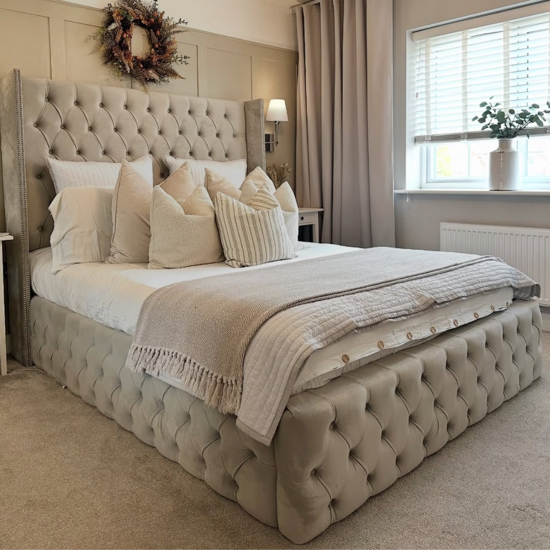 The Luxury Bed Company Indulgence Hybrid Upholstered Bed Frame