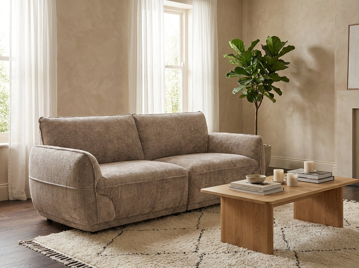Angelo Sofa Collection BH - Beige 3 Seater