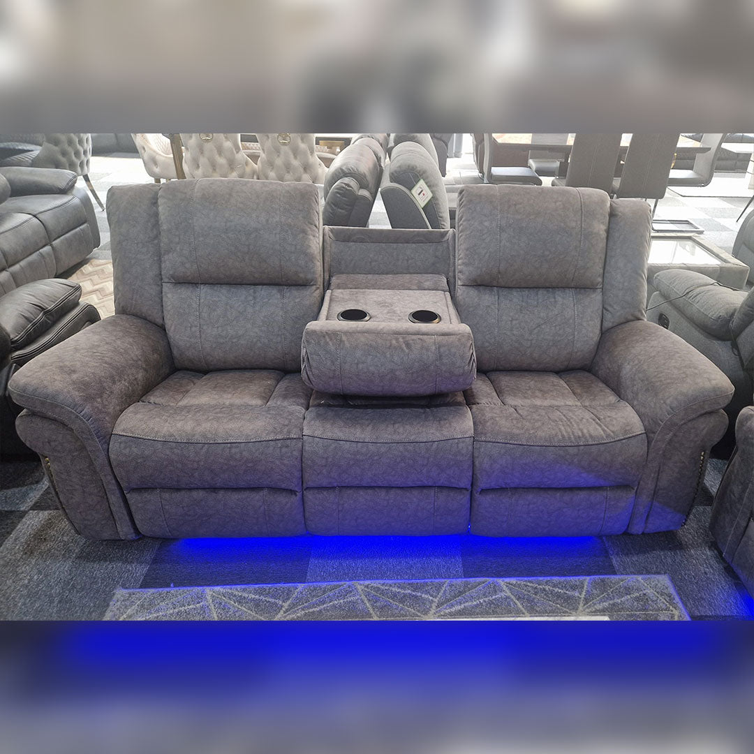 Berlin 3+2 electric recliner fabric sofa set