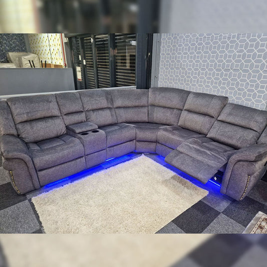 Berlin Corner electric recliner fabric sofa