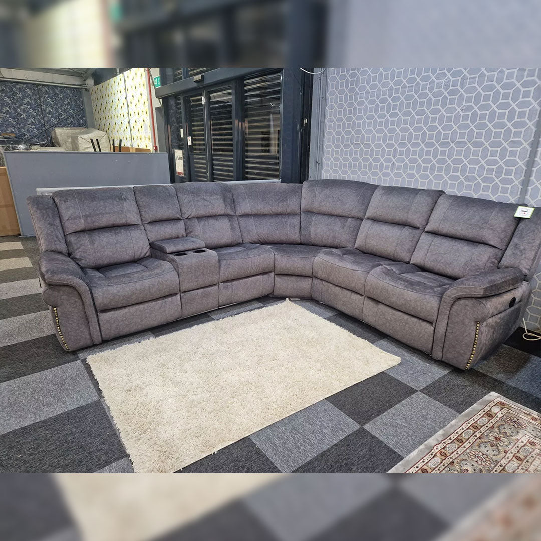 Berlin Corner electric recliner fabric sofa