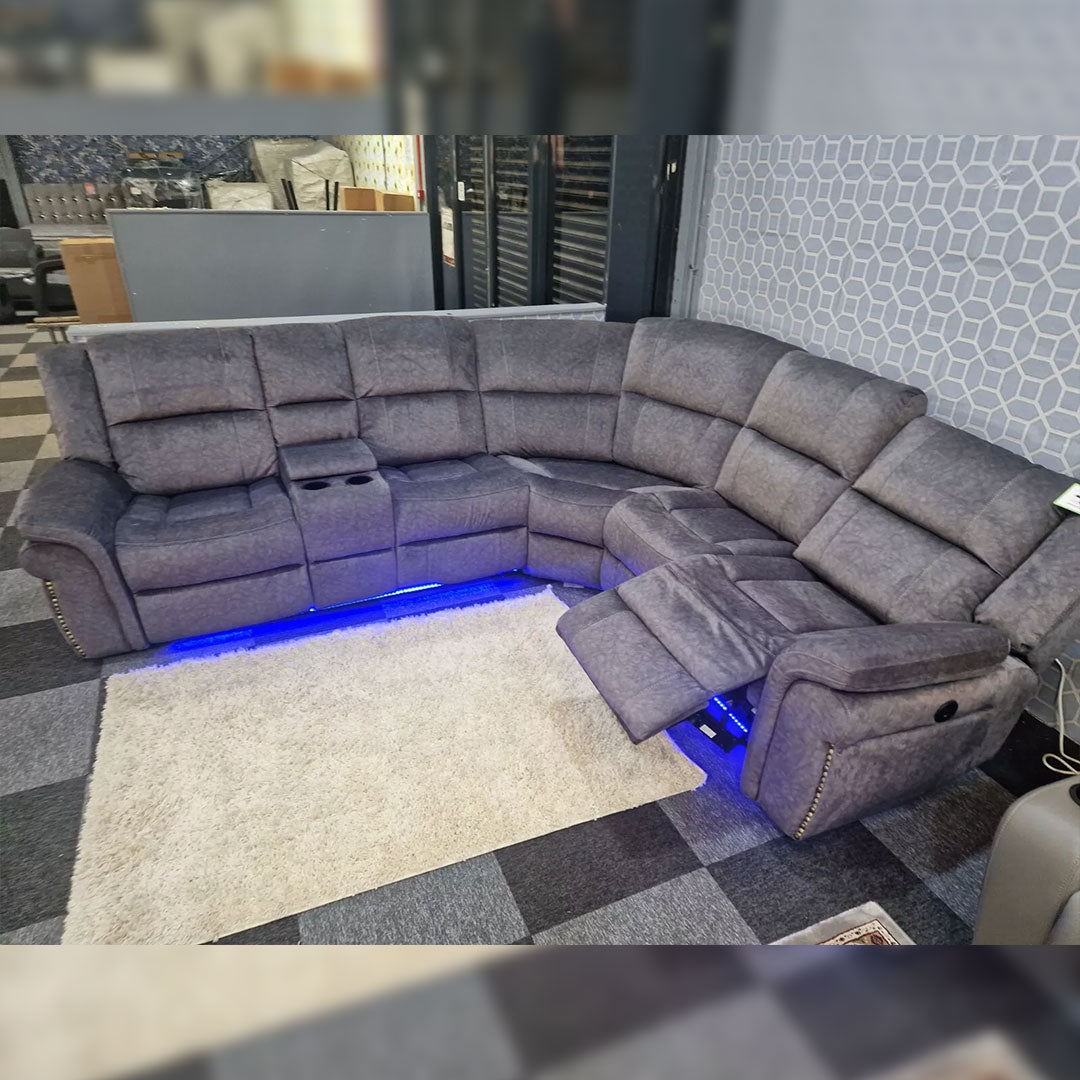 Berlin Corner electric recliner fabric sofa