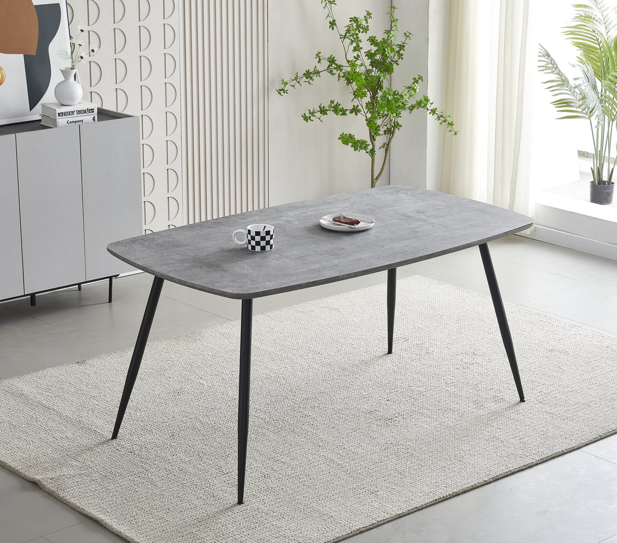 Boston grey dining table 160cm