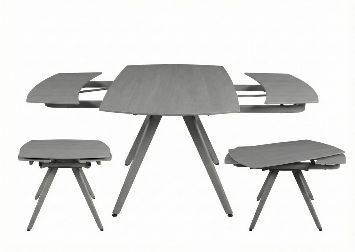 Cambridge grey extending dining table