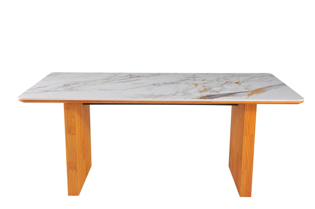 Engelberg cream and gold dining table