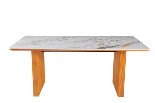Engelberg cream and gold dining table