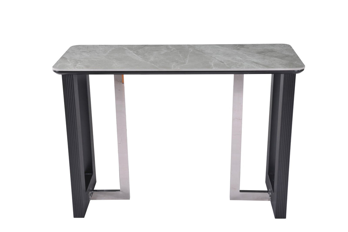 Engelberg grey and black bar table