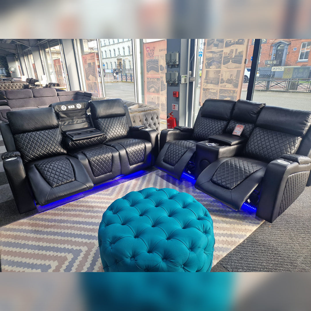 Florida 3+2 electric recliner sofa set