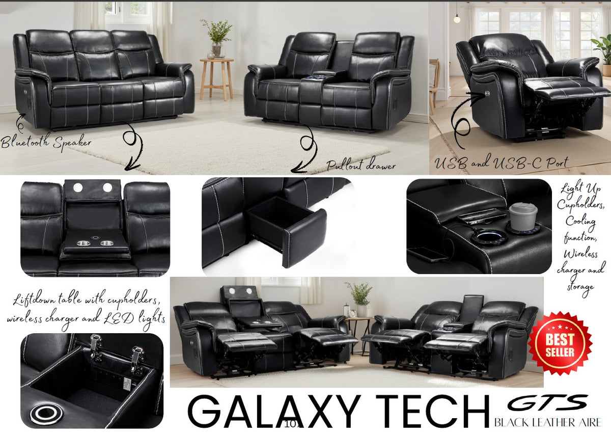 Galaxy Tech Electric Recliner Sofa Collection BH