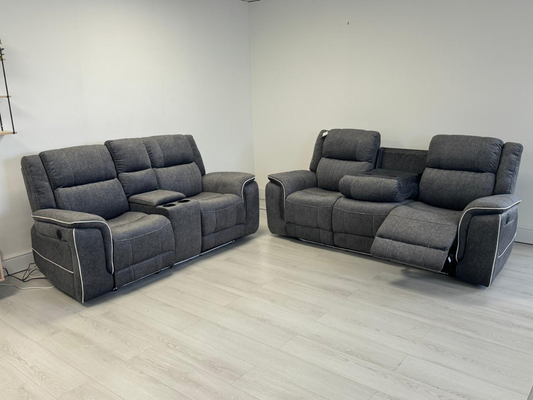 Lakeland fabric electric recliner 3+2 sofa set