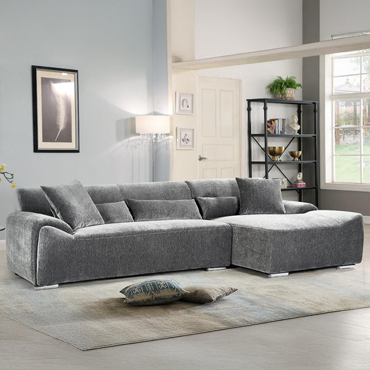 Modena Corner Sofa BH - Charcoal Right Hand