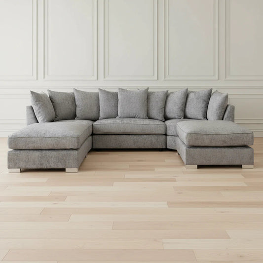 Moderna grey U shape sofa
