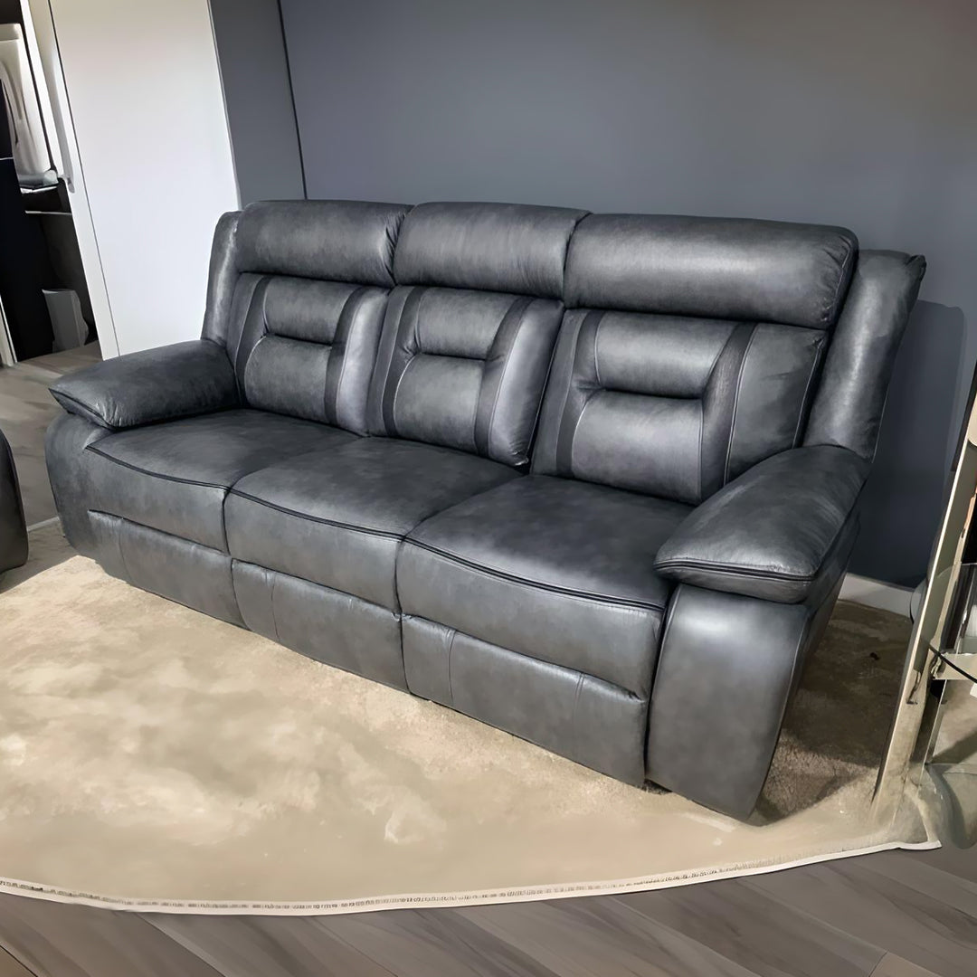 Nova 3+2 electric recliner leather sofa set