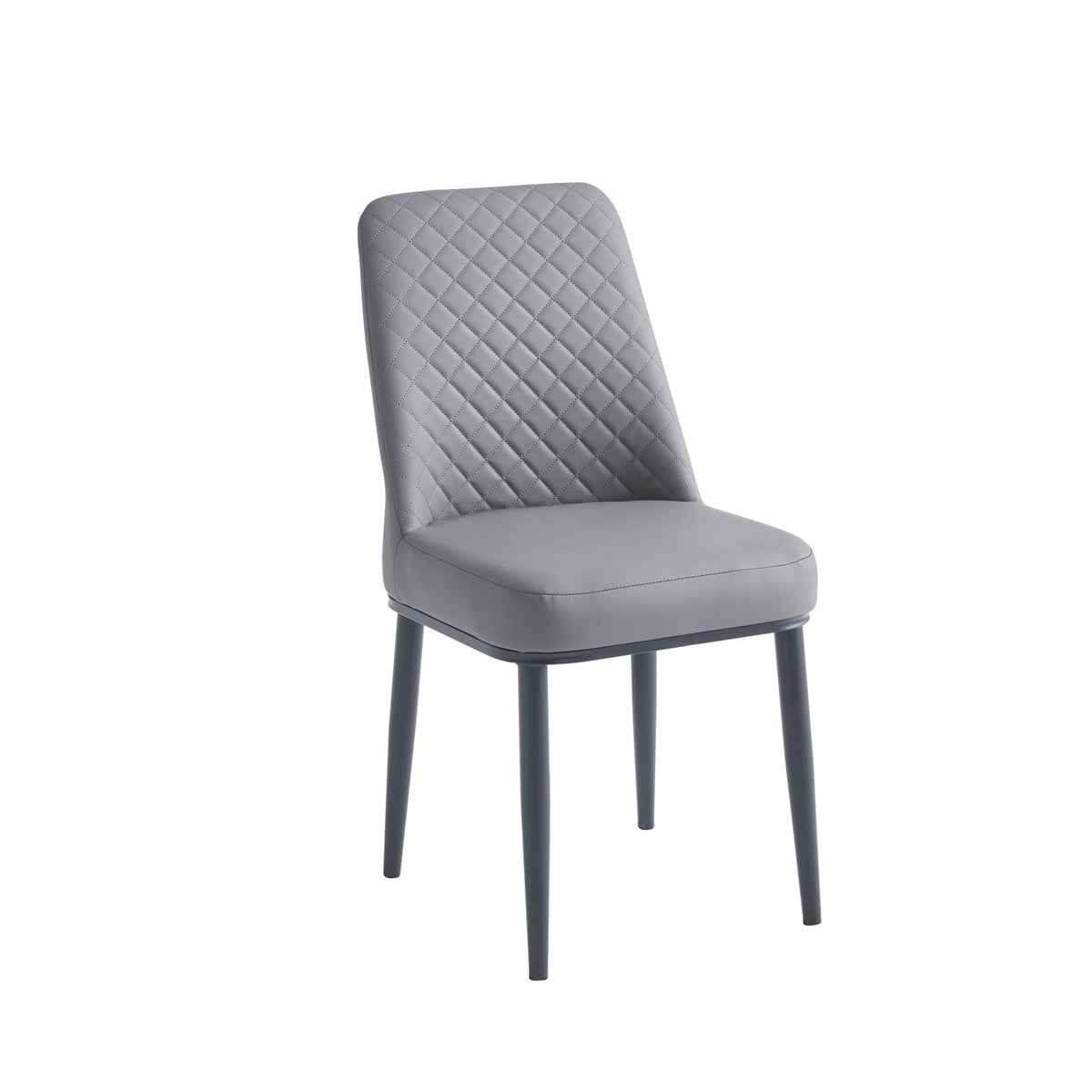 Oxford grey PU dining chair