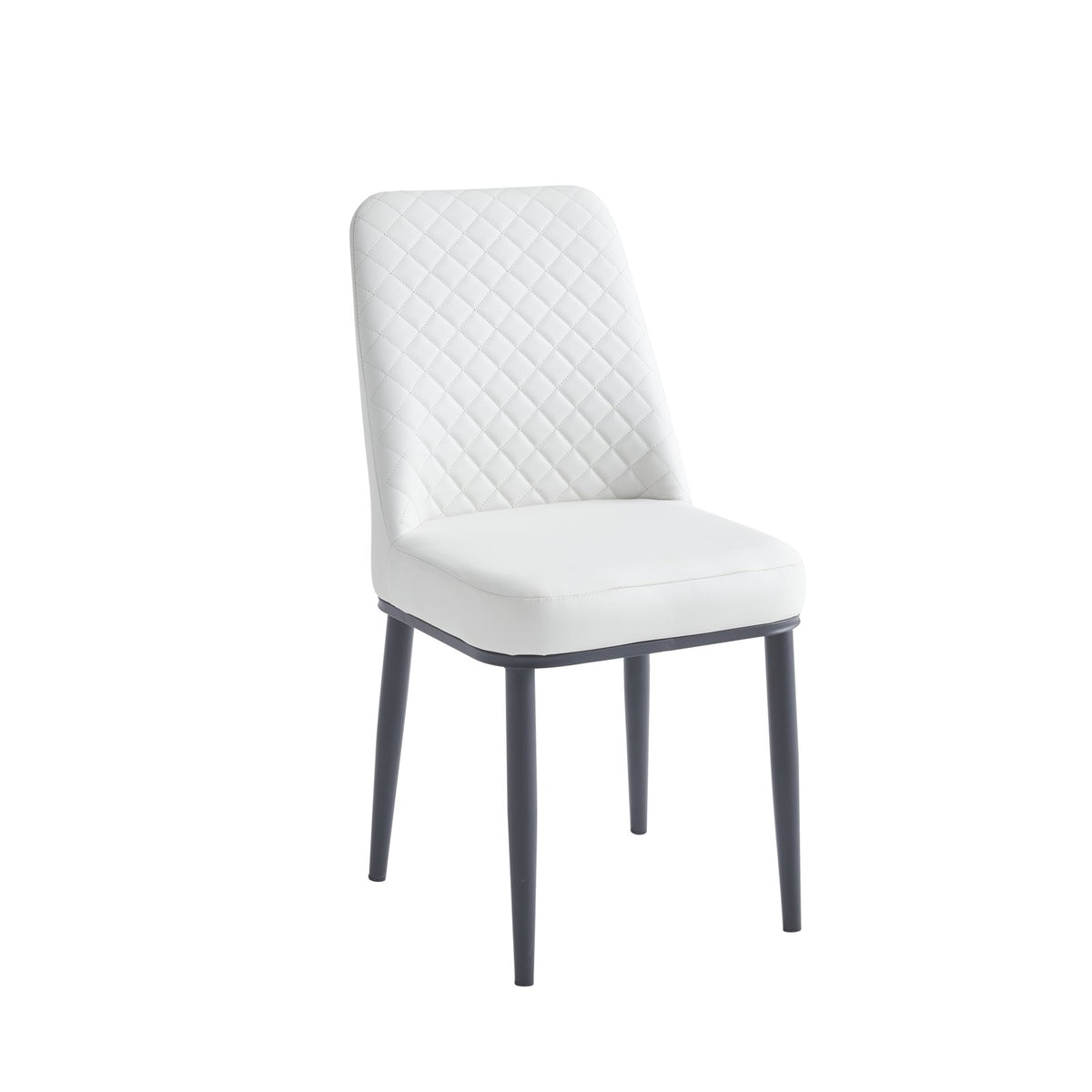 Oxford white PU dining chair
