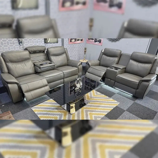 Parada 3+2 electric recliner leather sofa set