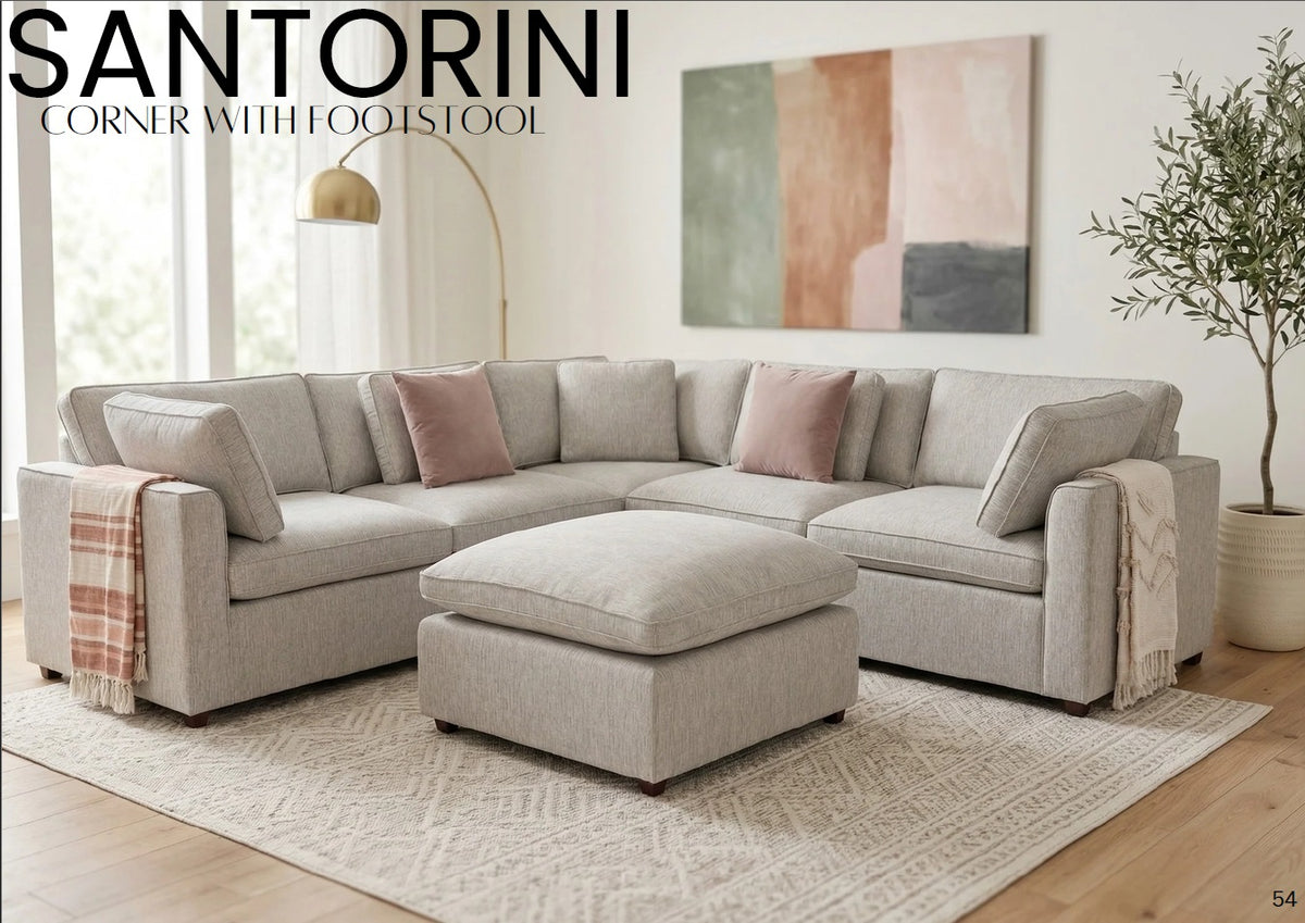Santorini Corner with Footstool BH