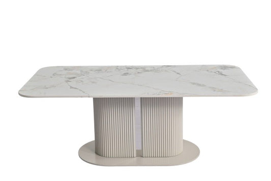 Sydney cream ceramic coffee table
