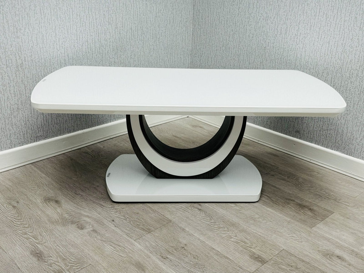 Texas white glass coffee table