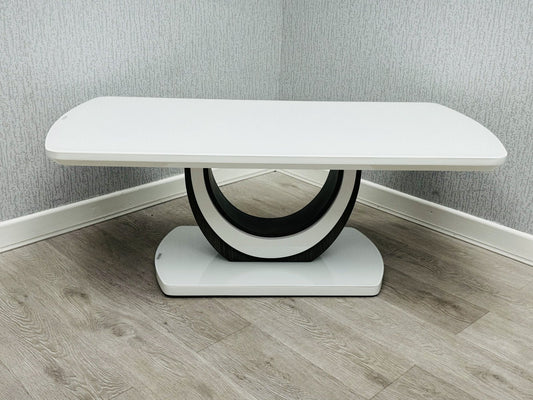 Texas white glass coffee table