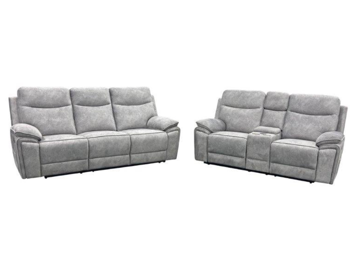 Toronto electric recliner sofa collection grey BH