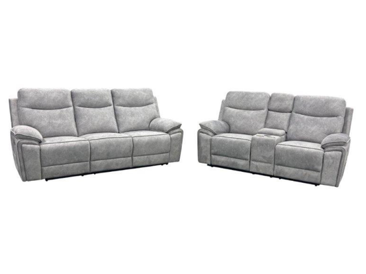 Toronto electric recliner sofa collection grey BH