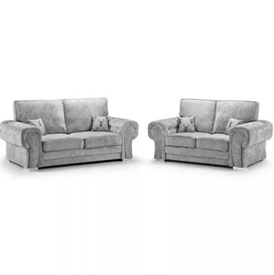 Verona grey high back 3+2 sofa set